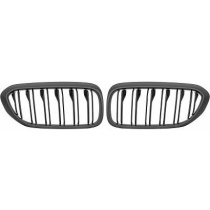 BMW 5-Serie G30/G31 17-20 Dubbelribbad Mattsvart Sportgrill / Njurar Sport-Look DIEDERICHS